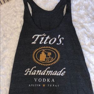 Grey titos vodka tank